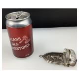 Rare bénitier Notre-Dame-du-Cap, en métal et