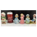 4 cloches et 1 salière Jasco, années '70