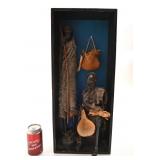 Décoration murale africaine, avec sculptures