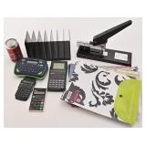 Lot d'articles de bureau