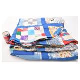 Courtepointe / couvre-lit, vintage, 80'' x 96''