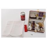 Ancien ensemble viatique de voyage