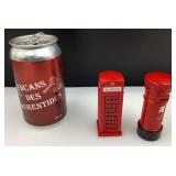 Cabine téléphonique et boîte à lettres