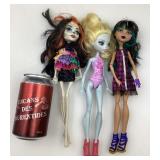 3 poupées Monster High