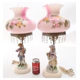 Paire de lampes de table, vintage, fonctionnelles