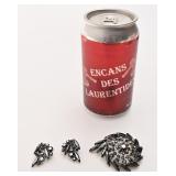 Ensemble broche et boucles d'oreilles, vintage