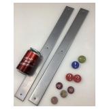 2 barres murales magnétiques, IKEA, avec