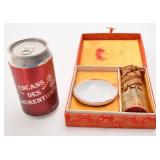 Ensemble sceau asiatique, en pierre sculptée