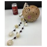 Lampe suspendue, avec coquillages