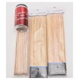 200 brochettes en bambou et btonnets en bois