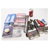 Articles variés, dont lampes de poche