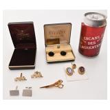 Lot de boutons de manchettes, dont Senator