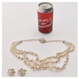 Ensemble Sherman, collier et boucles d'oreilles,