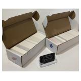 2 boîtes de cartes de hockey