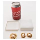 Ensemble Richelieu, broche et boucles d'oreilles