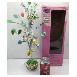 Arbre de Pques avec décorations