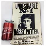 Affiche en mï¿½tal Harry Potter, 8'' x 12''