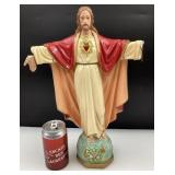 *Sculpture de Jï¿½sus, en plï¿½tre, hauteur : 16'',