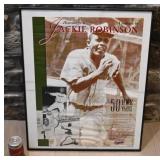 Affiche hommage ï¿½ Jackie Robinson, encadrï¿½e