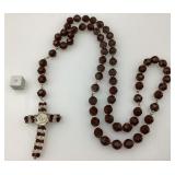 Chapelet vintage, avec croix perlï¿½e