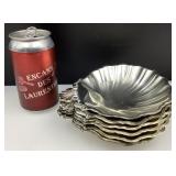 6 plats ï¿½ coquilles Saint-Jacques, en mï¿½tal