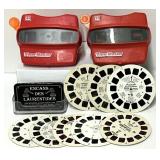 2 jouets View-Master, avec 8 disques