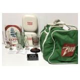 Divers produits publicitaires, 7-Up, Molson et