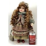 Poupï¿½e en  porcelaine, vintage