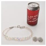 Colier Continental et boucles d'oreilles