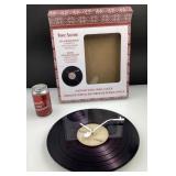 Horloge murale en forme de vinyle, fonctionnelle
