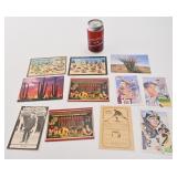 Lot de cartes postales, dont sportives
