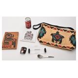 Lot d'objets Premiï¿½res Nations, dont cuillï¿½re en