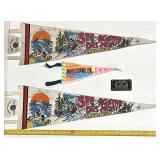 3 anciens fanions touristiques