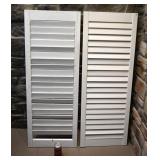 *2 persiennes en bois, 18'' x 48''