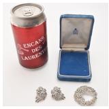 Ensemble Trifari, broche et boucles d'oreilles