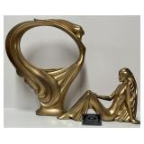 2 sculptures en plï¿½tre