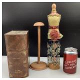 Boï¿½te de rangement musicale, support ï¿½ aiguilles