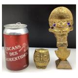 Couteau Tumi pï¿½ruvien et hibou en laiton