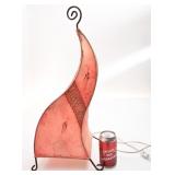 Lampe en peau  / cuir