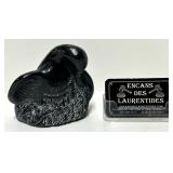 Sculpture en pierre ï¿½ savon, signï¿½e