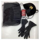 ï¿½charpe, gants et bourse, annï¿½es '40-'50