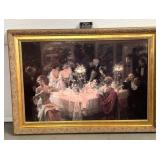 Cadre travaillï¿½ avec impression ï¿½ relief, sur