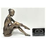 Sculpture d'une ballerine, signï¿½e Oliver Tupton