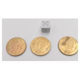 3 mï¿½dailles olympiques Team Canada,