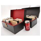 2 boï¿½tes avec cassettes 8 pistes, vintage