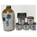 Cruche et verres estampï¿½s Gordon (Robert),