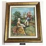 Pastel sur panneau, signï¿½ Yvonne Loiselle,