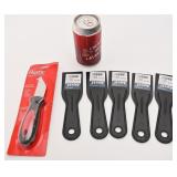 5 truelles et 1 couteau, neufs