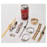 Lot de montres, dont Bulova, Boucher