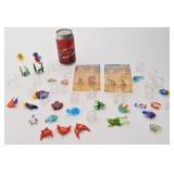 Lot de poissons flottants en verre soufflï¿½